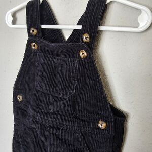 Carters Just One You Black Corduroy Overalls Pants Baby Size 9 M months Coverall